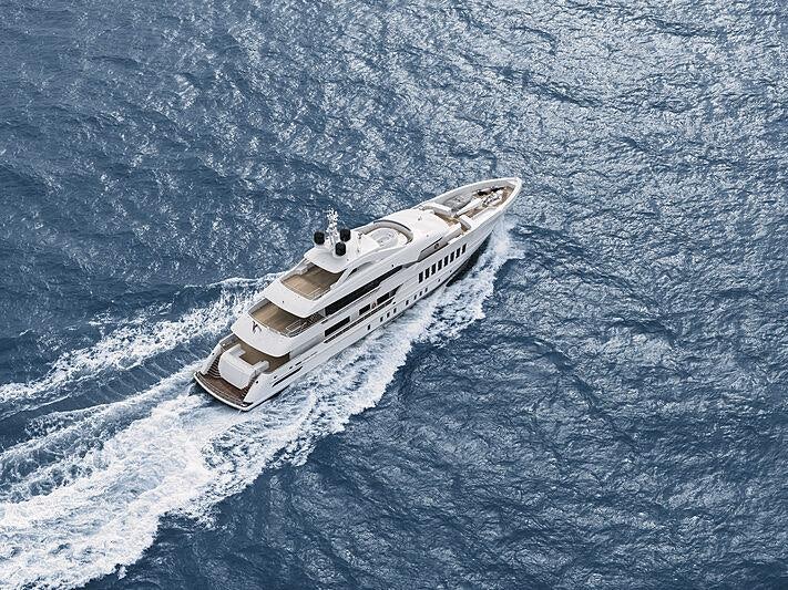 a ship in the water aboard MOSKITO Yacht for Charter