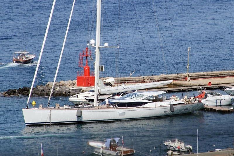 a boat in the water aboard MES AMIS Yacht for Charter