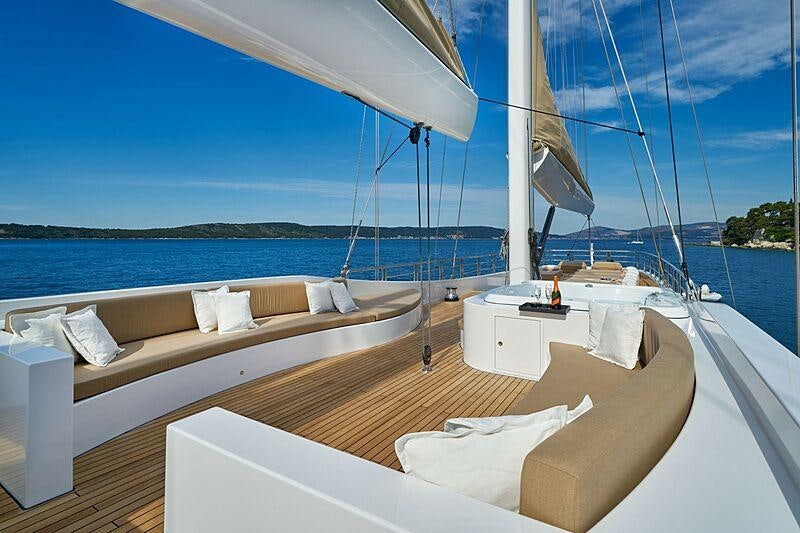 a boat on the water aboard ACAPELLA Yacht for Charter