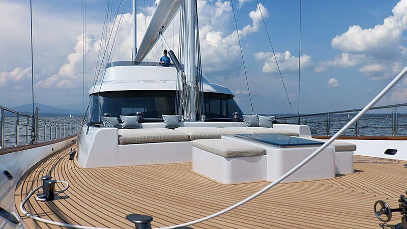 a boat on a deck aboard ACAPELLA Yacht for Charter