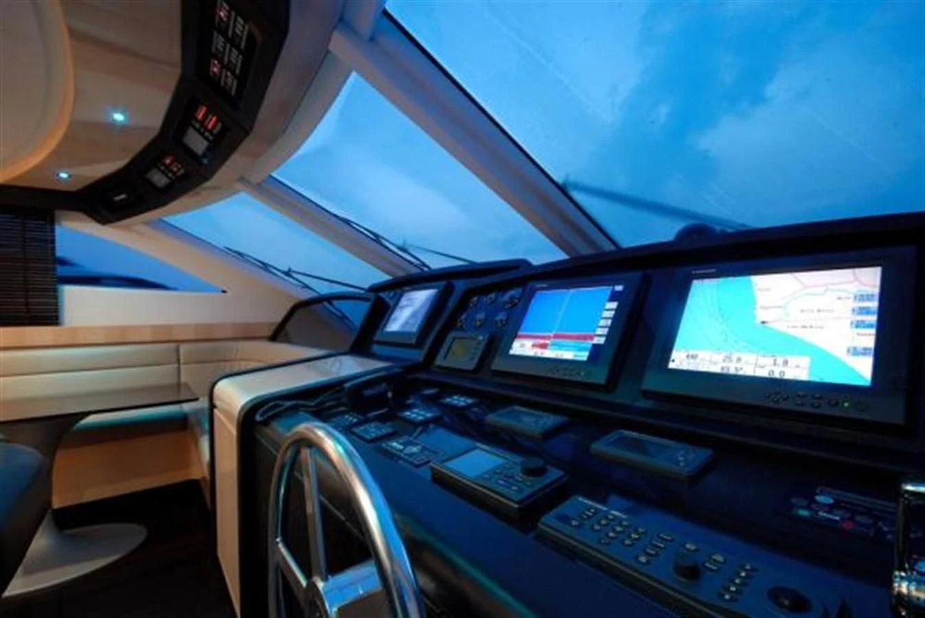 inside of an airplane aboard SANS SOUCI Yacht for Sale