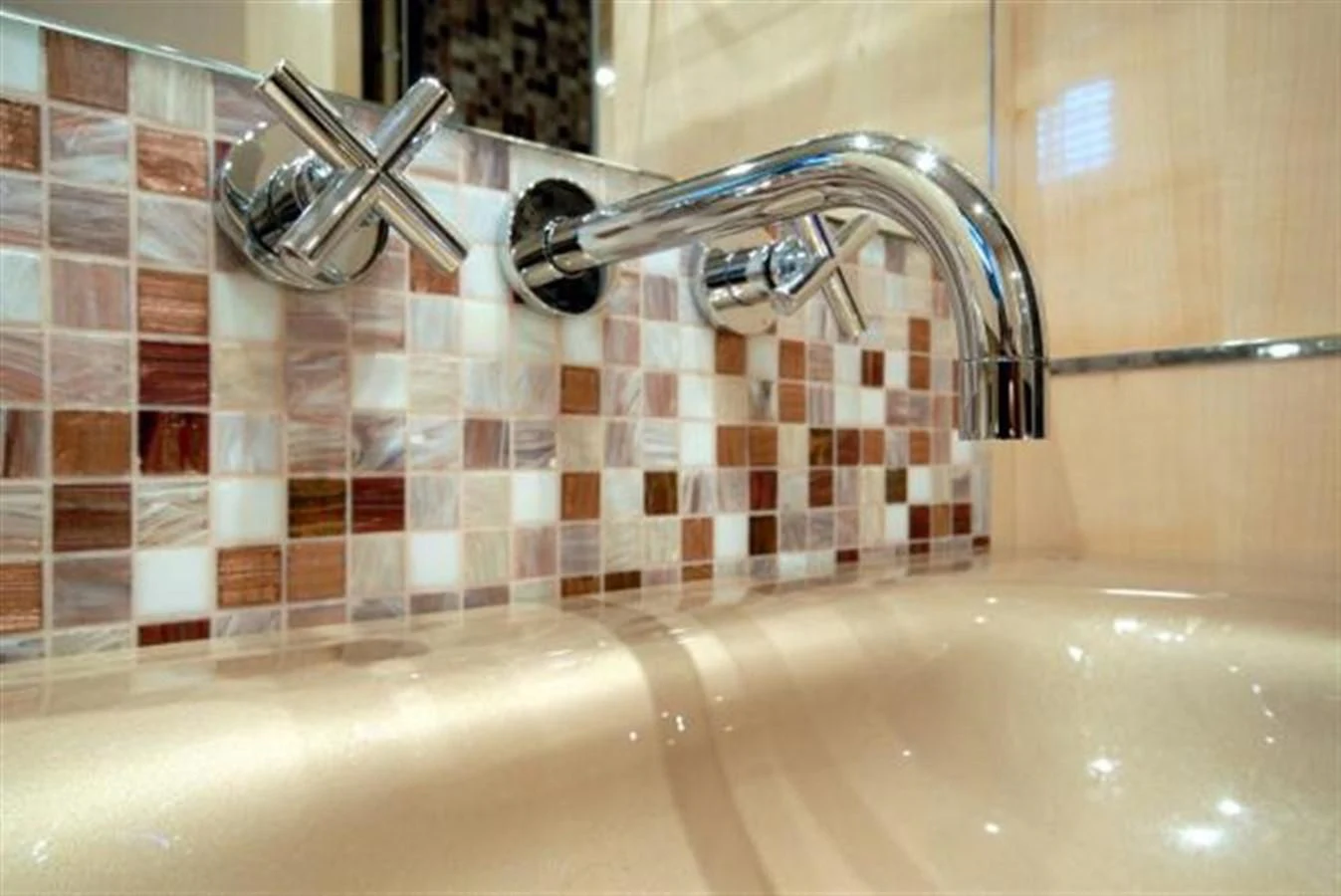 a bathtub with a faucet aboard SANS SOUCI Yacht for Sale