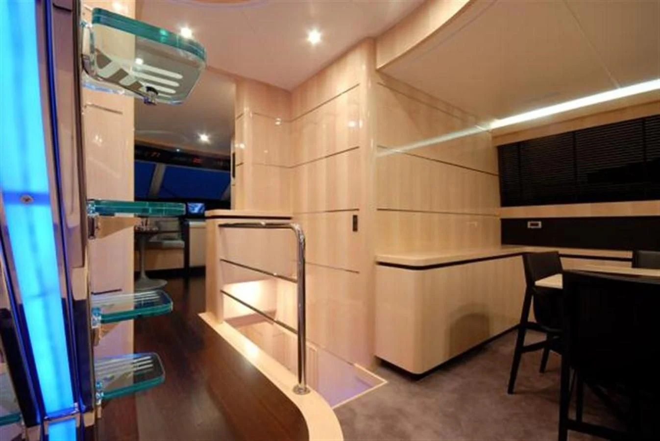 a room with a ladder and a desk aboard SANS SOUCI Yacht for Sale