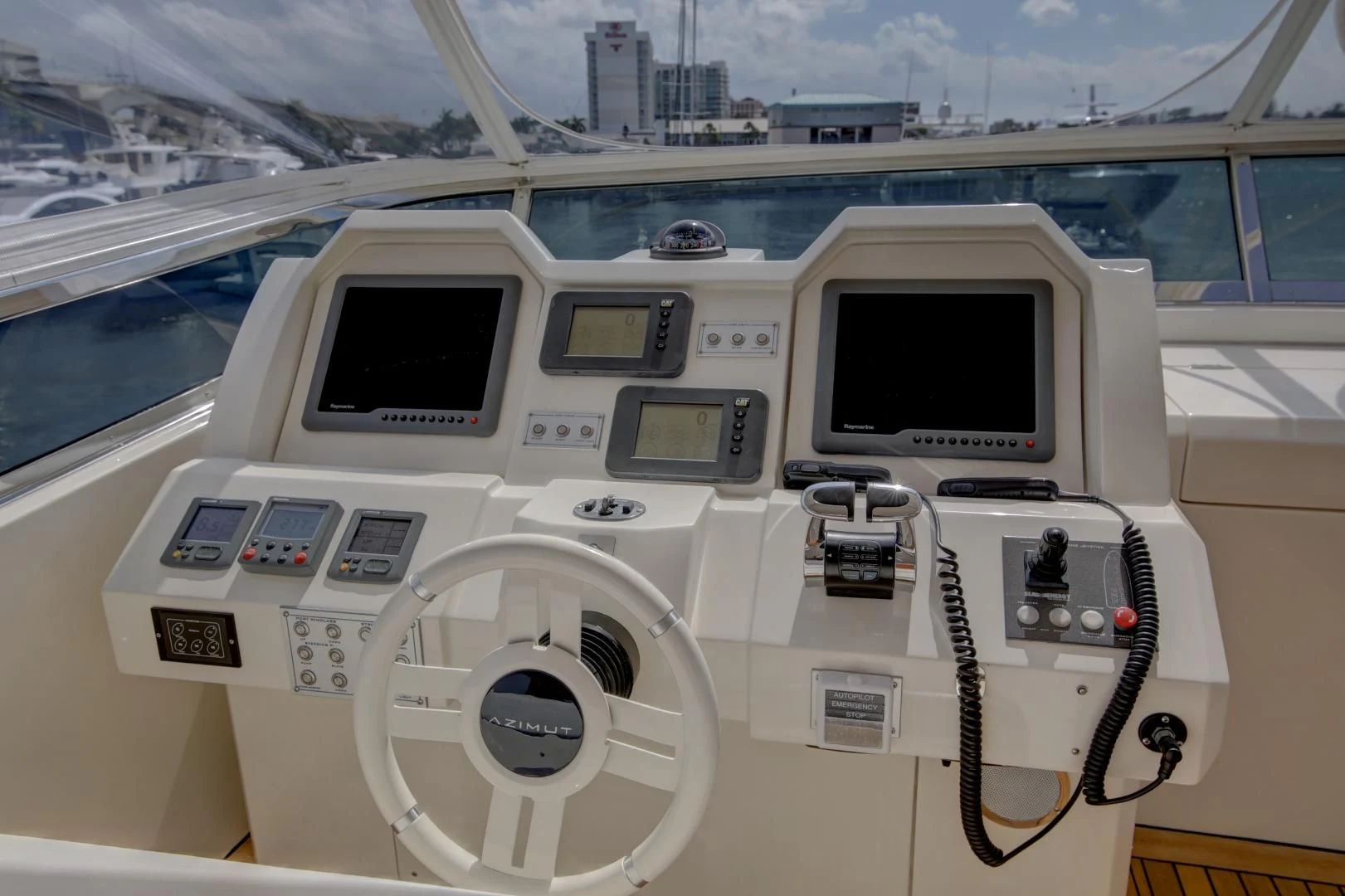 inside of a space ship aboard SORRIDENTE Yacht for Sale