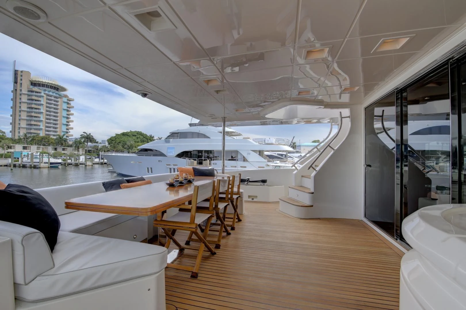 a boat on the water aboard SORRIDENTE Yacht for Sale