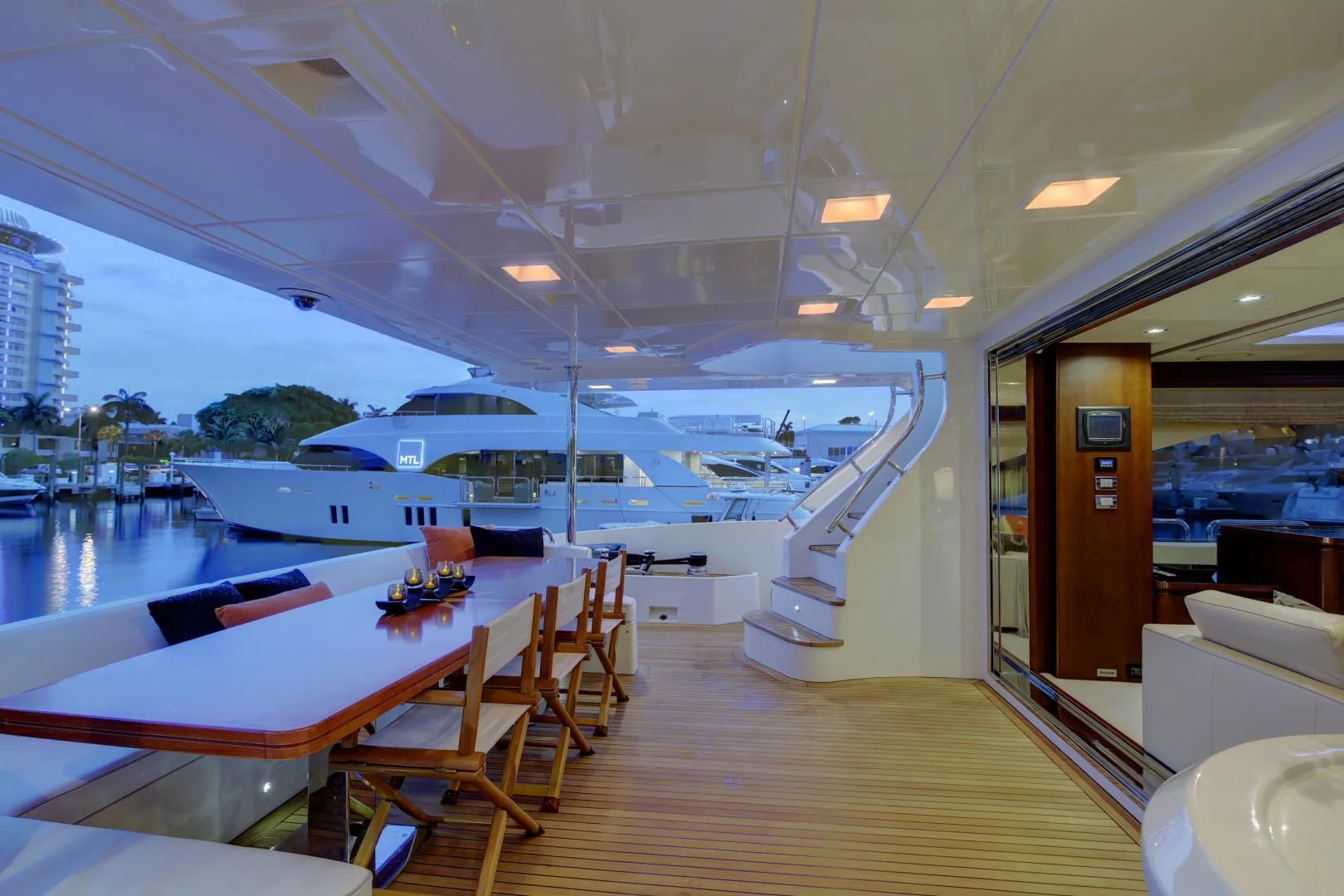 a boat on the water aboard SORRIDENTE Yacht for Sale