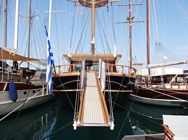 a boat in the water aboard BLUE DREAM Yacht for Sale