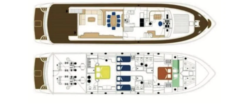 diagram aboard ESTIA POSEIDON Yacht for Charter