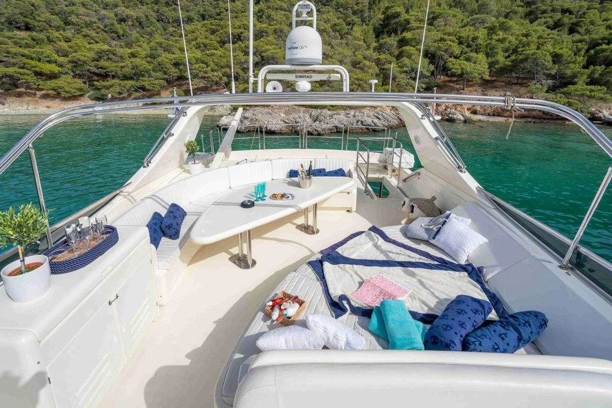 a boat on the water aboard ESTIA POSEIDON Yacht for Charter