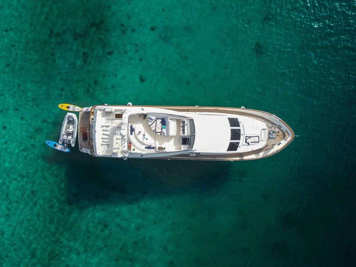 a boat on the water aboard ESTIA POSEIDON Yacht for Charter