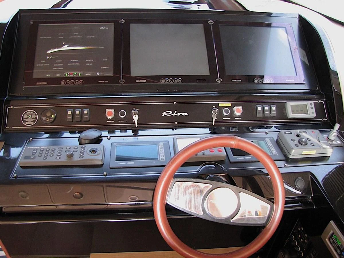 the inside of a car aboard UNNAMED Yacht for Sale