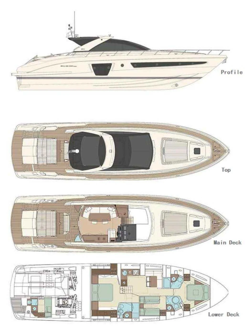 diagram aboard UNNAMED Yacht for Sale