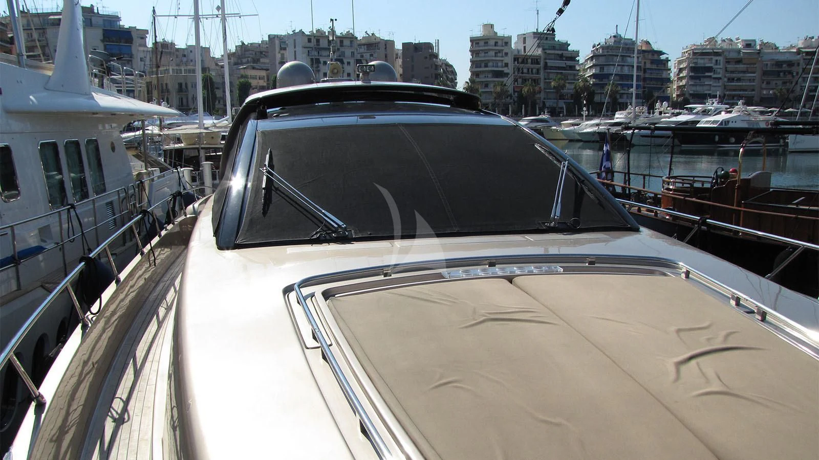 a car driving on a bridge aboard UNNAMED Yacht for Sale