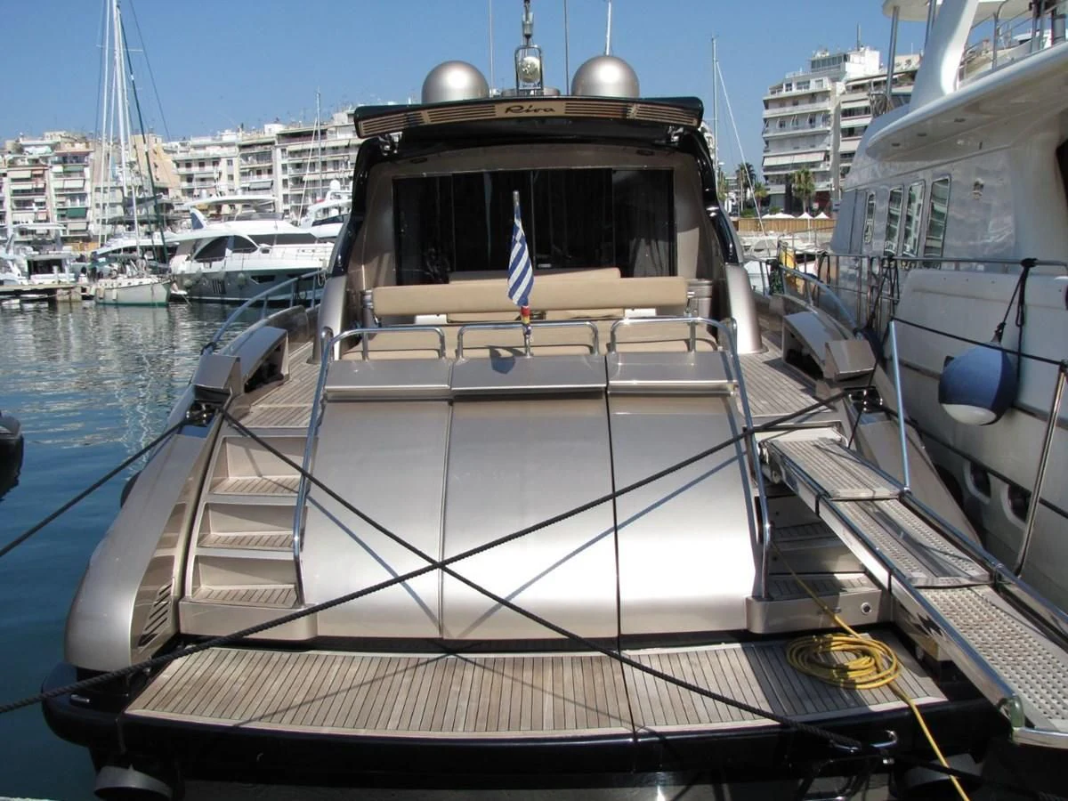 a boat in a harbor aboard UNNAMED Yacht for Sale