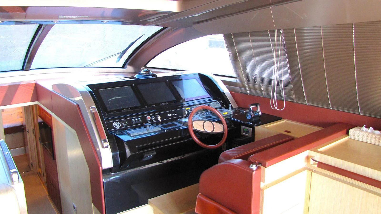 inside of a car aboard UNNAMED Yacht for Sale