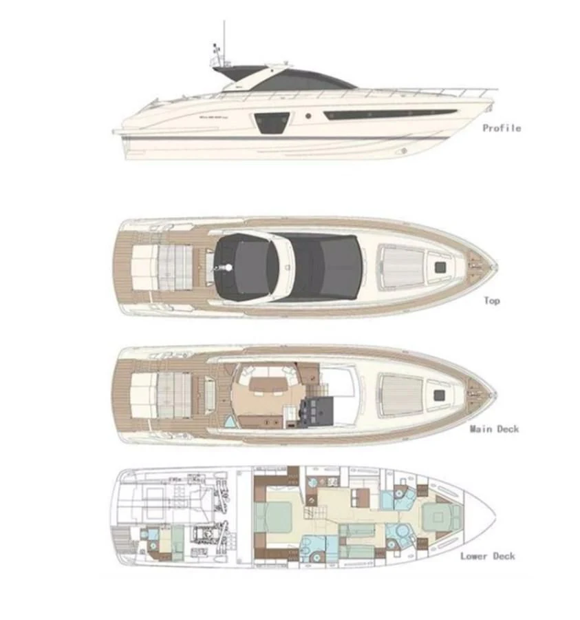 engineering drawing aboard UNNAMED Yacht for Sale