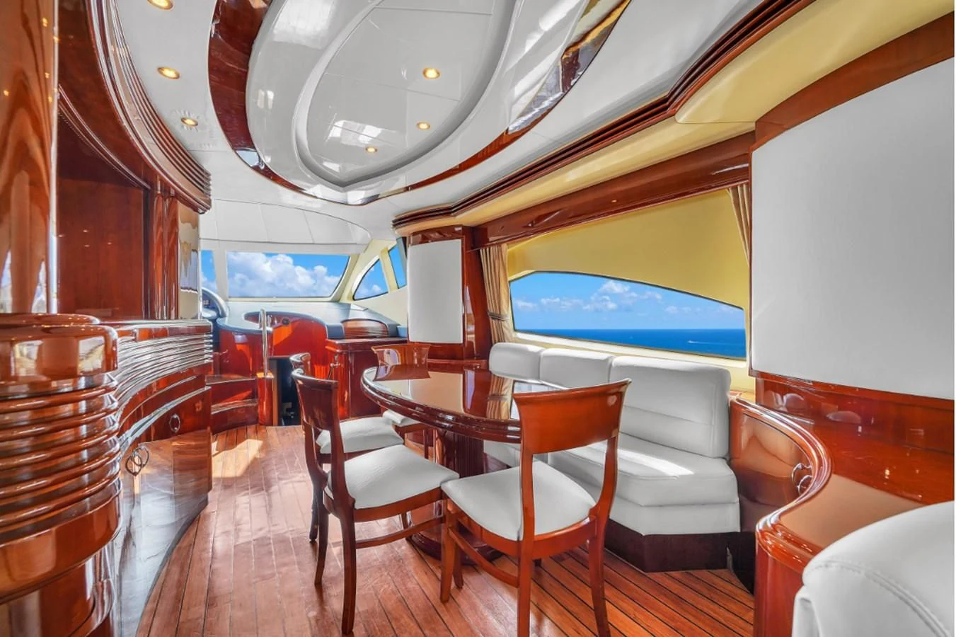 inside of a train aboard AZIMUT 80 2003 Yacht for Sale