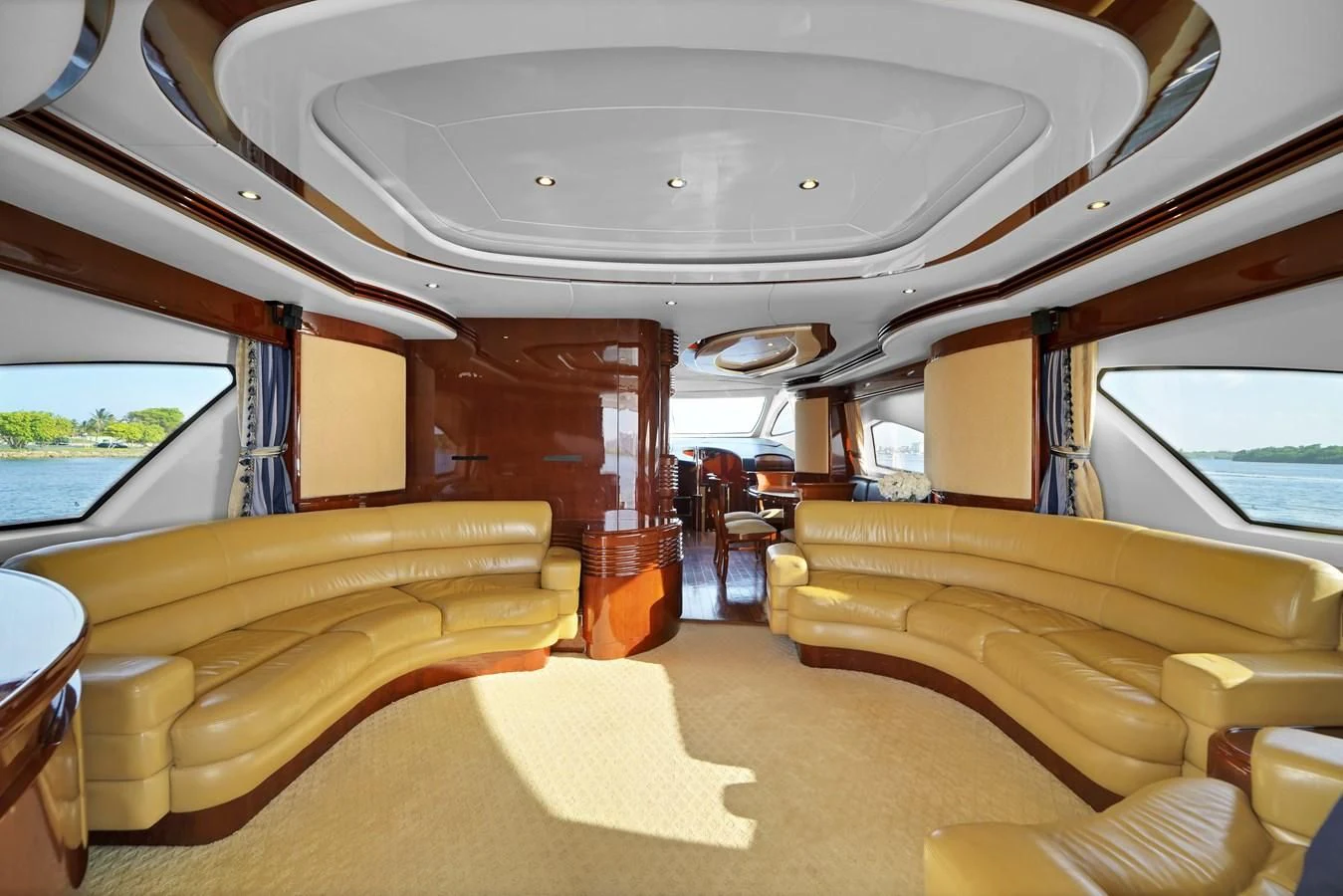 inside of a vehicle aboard AZIMUT 80 2003 Yacht for Sale