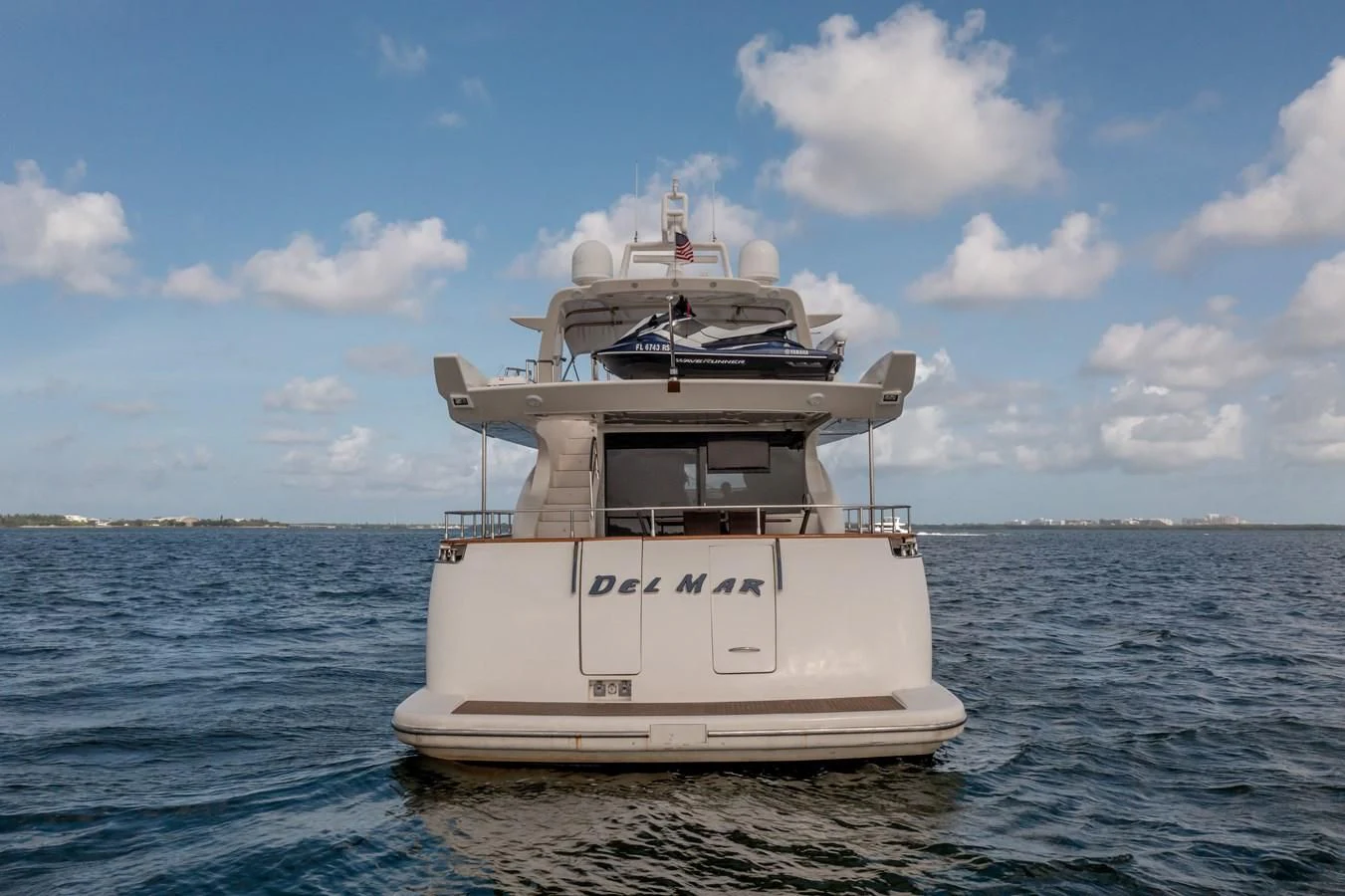 a boat in the water aboard AZIMUT 80 2003 Yacht for Sale
