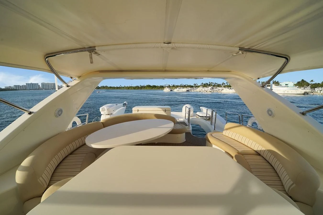 a boat on the water aboard AZIMUT 80 2003 Yacht for Sale