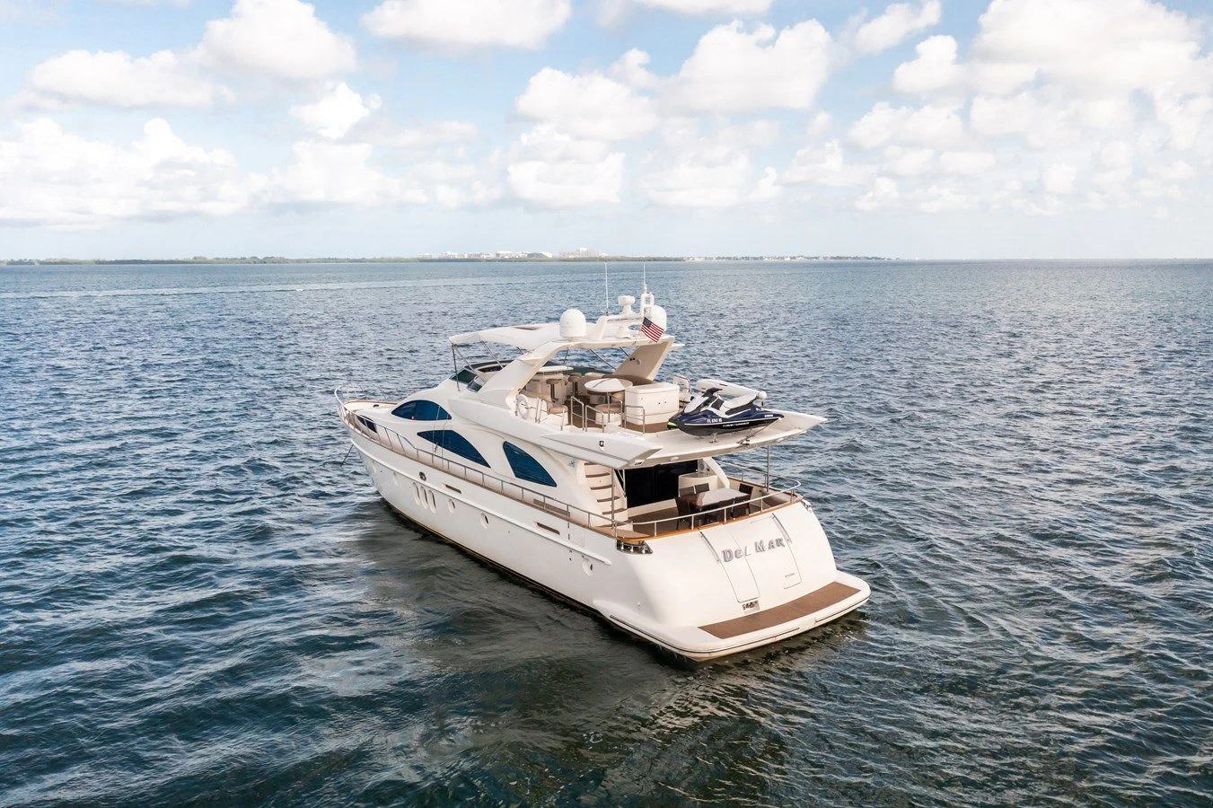 a boat in the water aboard AZIMUT 80 2003 Yacht for Sale