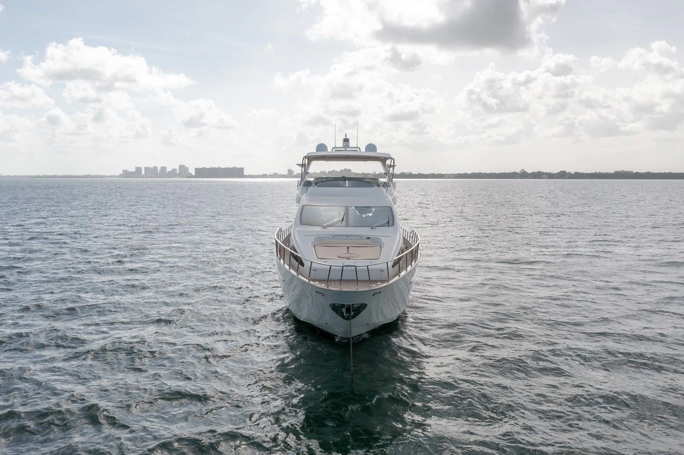 a boat in the water aboard AZIMUT 80 2003 Yacht for Sale