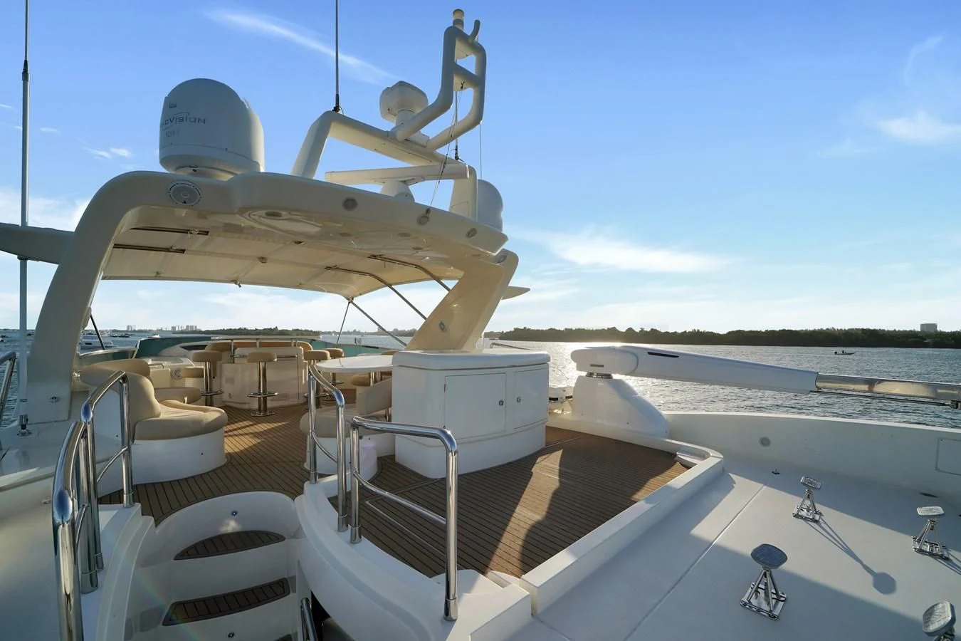 a boat on the water aboard AZIMUT 80 2003 Yacht for Sale