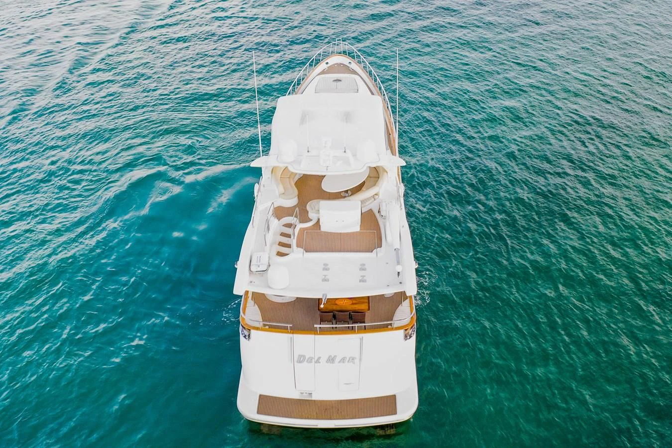 a ship in the water aboard AZIMUT 80 2003 Yacht for Sale