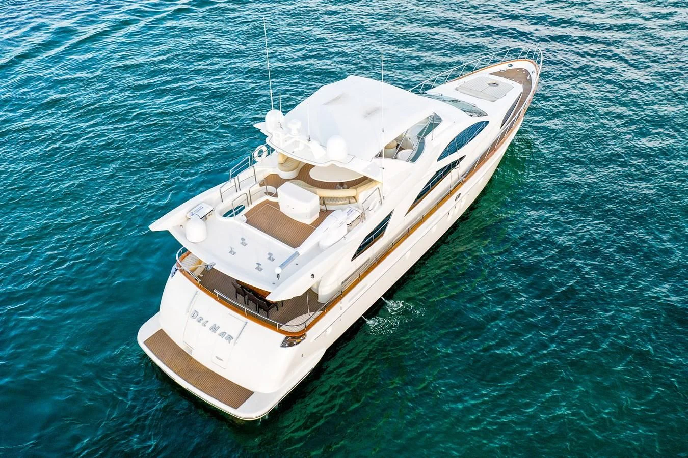a boat on the water aboard AZIMUT 80 2003 Yacht for Sale