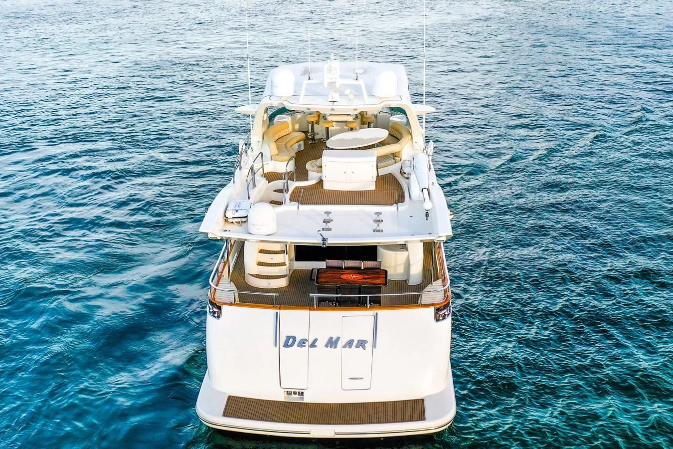 a boat in the water aboard AZIMUT 80 2003 Yacht for Sale