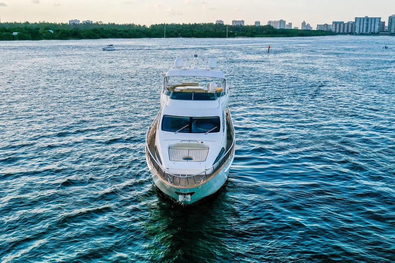 a boat on the water aboard AZIMUT 80 2003 Yacht for Sale