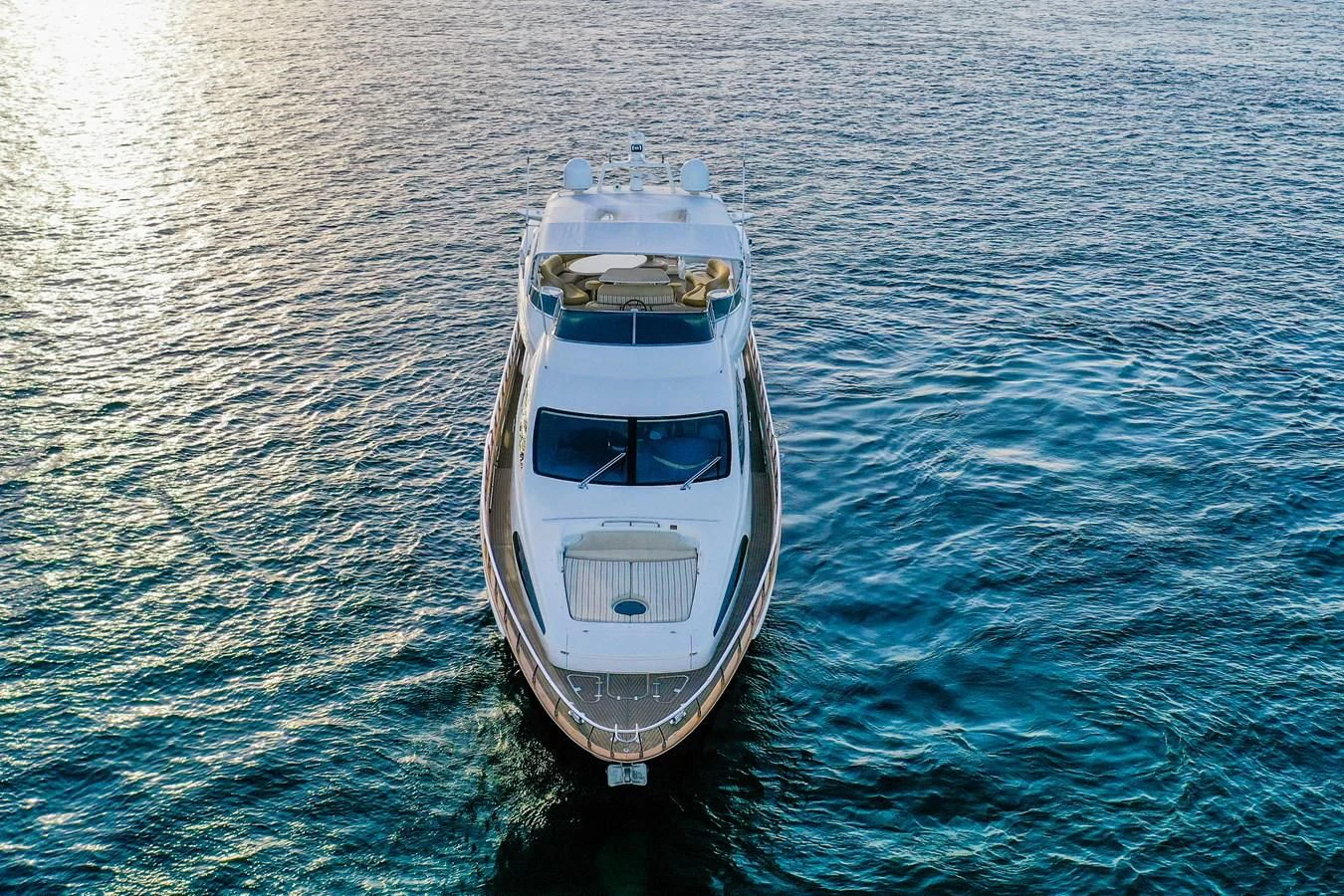 a boat in the water aboard AZIMUT 80 2003 Yacht for Sale