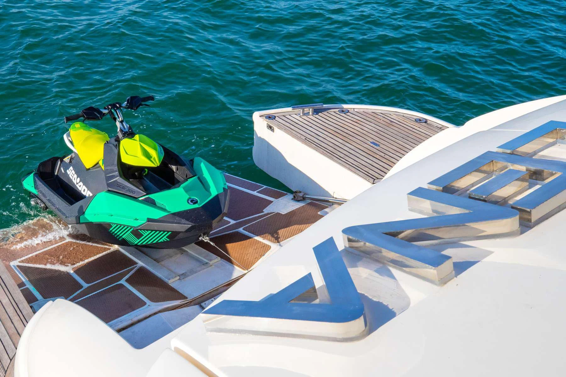 a boat on the water aboard LEOLENA Yacht for Sale