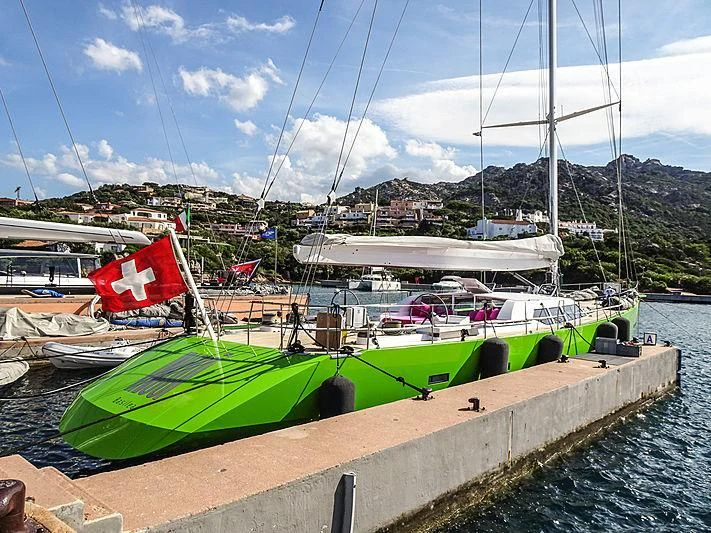 boats docked at a pier aboard INOUI Yacht for Sale
