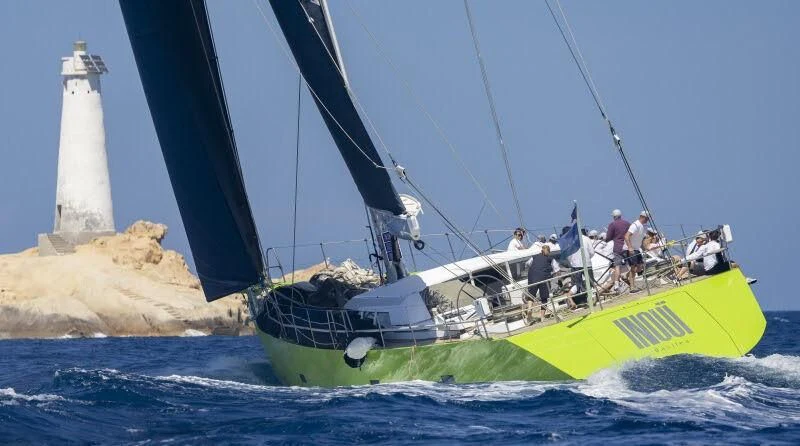 a boat with people on it aboard INOUI Yacht for Sale