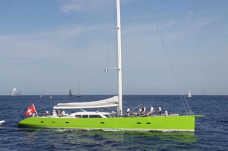 a sailboat on the water aboard INOUI Yacht for Sale