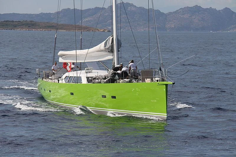 a boat with people on it aboard INOUI Yacht for Sale