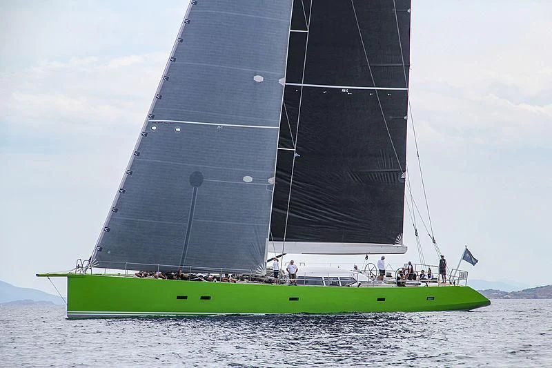 a large sailboat on the water aboard INOUI Yacht for Sale