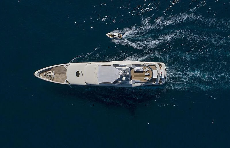 a boat in the water aboard FIREBIRD Yacht for Charter
