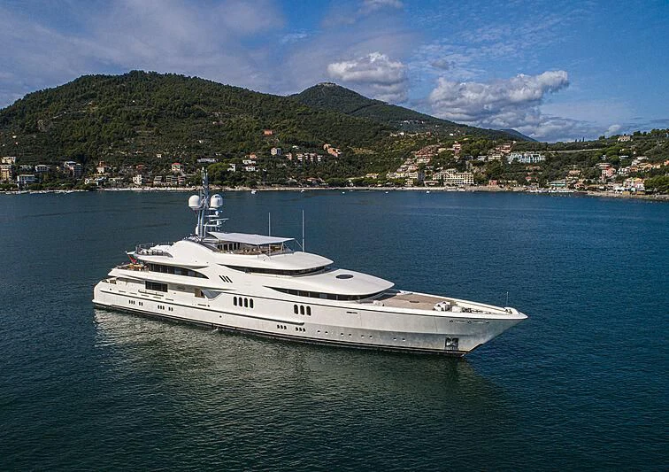 a boat on the water aboard FIREBIRD Yacht for Charter
