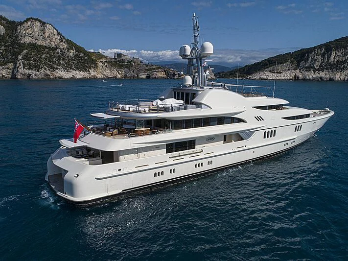 a boat in the water aboard FIREBIRD Yacht for Charter