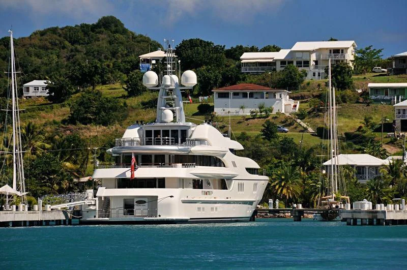 a white boat in the water aboard FIREBIRD Yacht for Charter