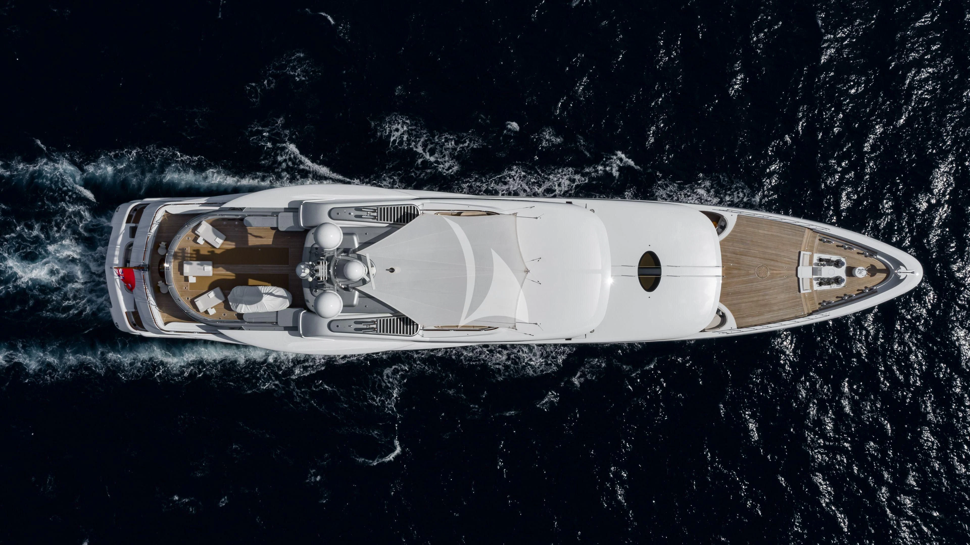 a space ship in outer space aboard FIREBIRD Yacht for Charter