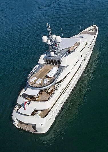 a ship on the water aboard FIREBIRD Yacht for Charter