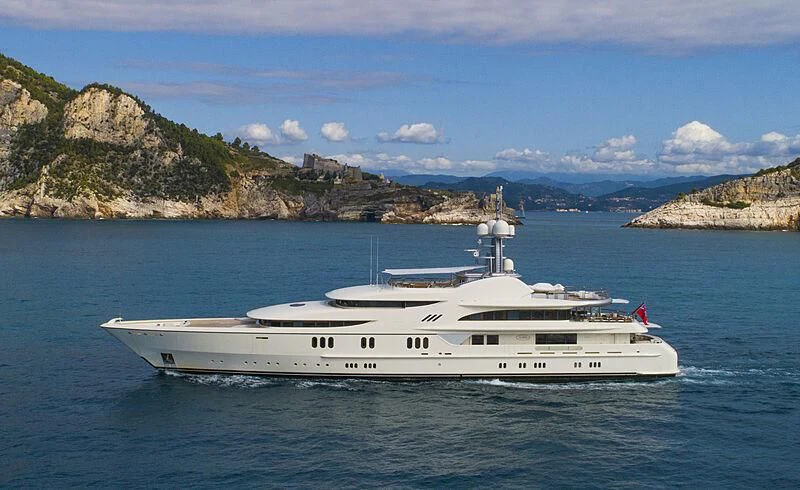 a boat on the water aboard FIREBIRD Yacht for Charter