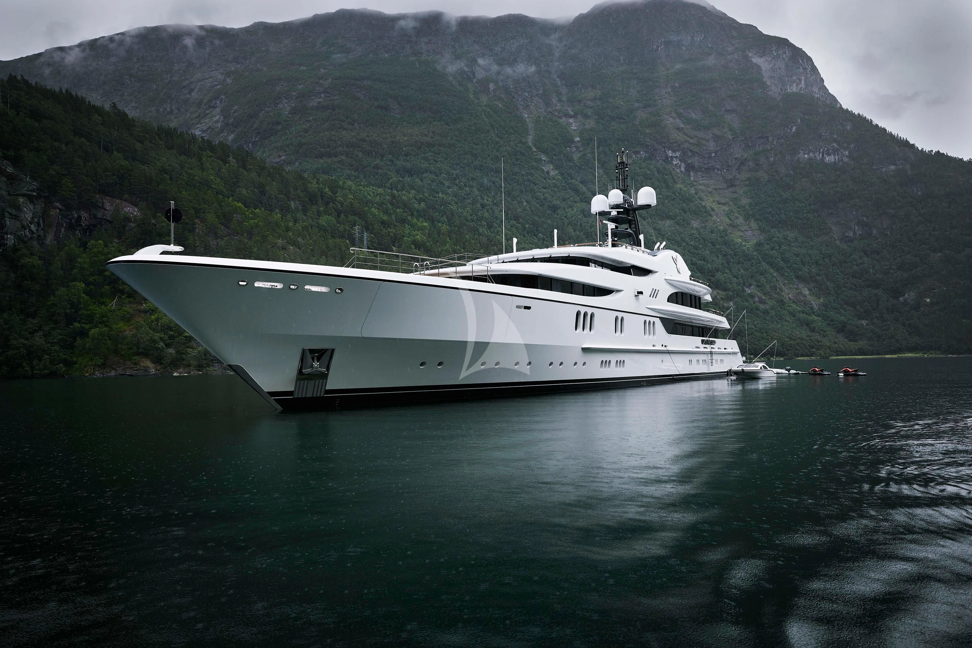 a white yacht in the water aboard FIREBIRD Yacht for Charter