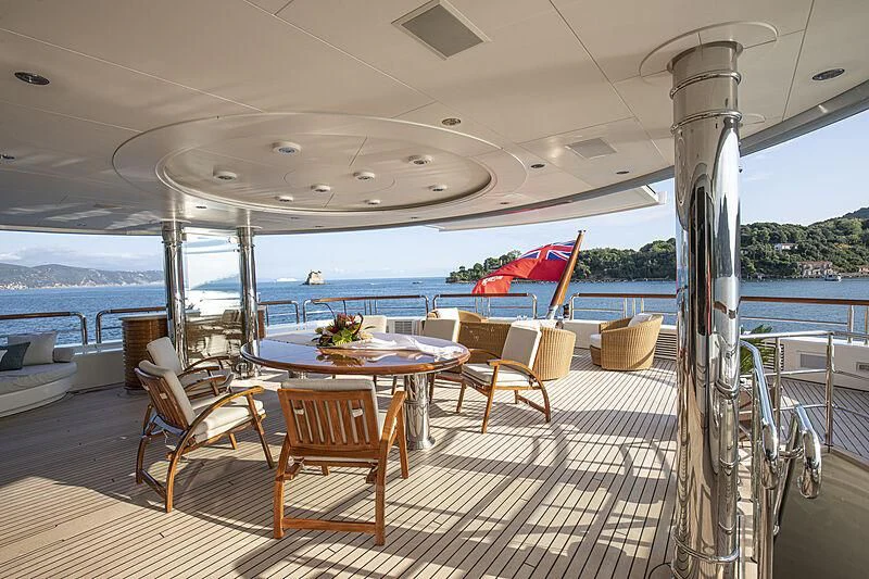 a boat on the water aboard FIREBIRD Yacht for Charter