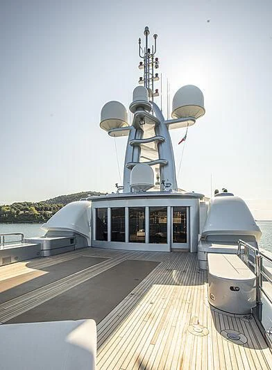 a boat on a dock aboard FIREBIRD Yacht for Charter