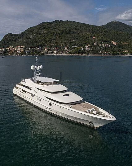 a boat on the water aboard FIREBIRD Yacht for Charter