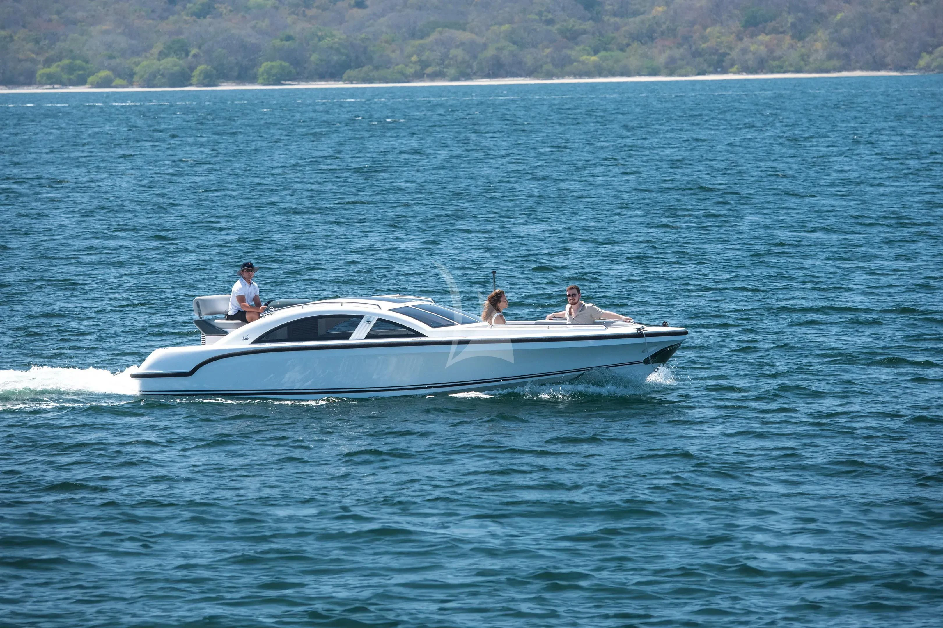 a group of people on a boat aboard FIREBIRD Yacht for Charter
